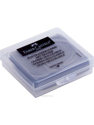 Faber-Castell Gri Plastik Kutulu Hamur Silgi 1 Adet Yumuşak ve Emici Özellikte