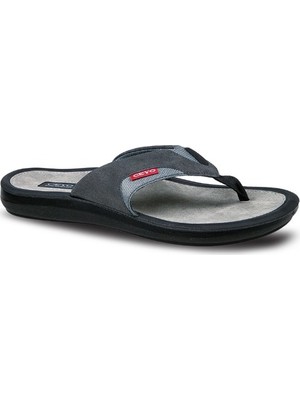 Ceyo Füme Erkek Terlik Casual Günlük Kullanım İçin Suni Deri Konforlu Tasarım