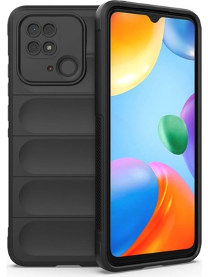 Akinco Xiaomi Redmi 10C Kılıf Optimum Silikon - Siyah