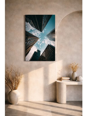 Photonom Yukarı Bak Nyc | Ev Dekorasyon Kanvas Tablo | Ev Hediyesi