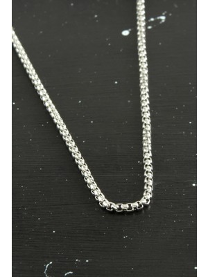 Zenvia Kalın Zincir Çelik Kolye 45 cm