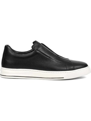 Celal Gültekin Erkek Siyah Kalın Tabanlı Deri Sneaker