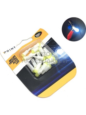 Pileli Store T5 Ampul Iç Gösterge Ledi Ultra Parlak 20'li Takım Beyaz