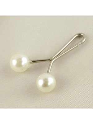 Pileli Store Inci Yuvarlak Klipsi Firkete