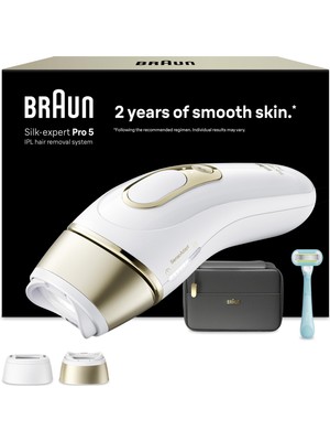 Braun Ipl Silk·expert Pro 5, Evde Lazerle Tüy Alma, Çanta, Gillette Venus, 2 Başlık, PL5251