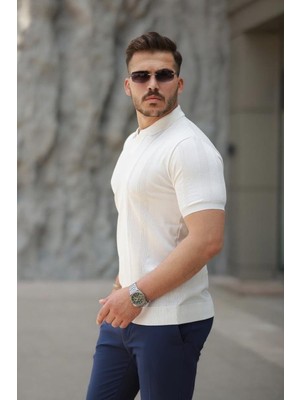 Erkek Hemşire Yaka Kısa Kollu Tişört