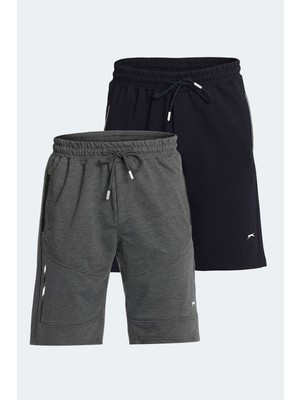 Slazenger Nasım 2 Li Set Erkek   Şort