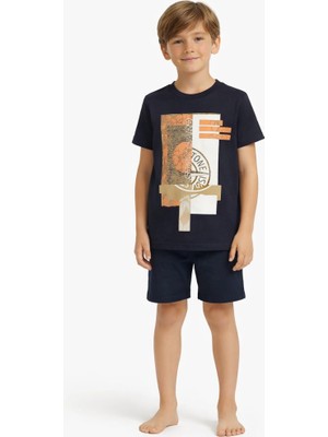 Çikoby Erkek Çocuk T-Shirt  Dijital Baskılı Siyah
