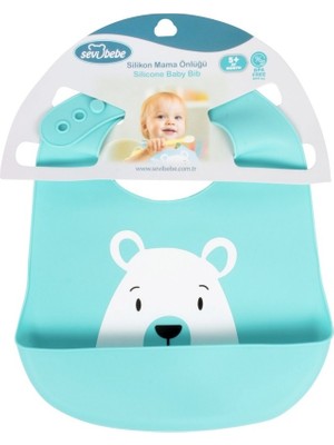 Sevi Bebe Silikon Önlük Mavi Renkli 0 - 3 Yaş İçin Su Geçirmez Tasarım Özellikleriyle