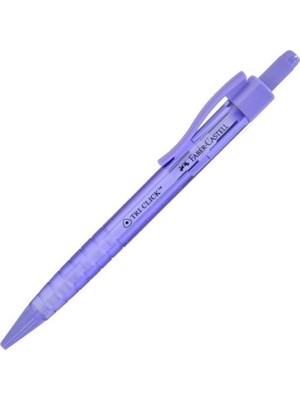 Faber-Castell Tri Click Versatil Uçlu Kalem 0.7 mm Yeşil Mor Renkli Ergonomik Tasarıma Sahip