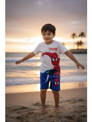 Butik Erkek Çocuk Pamuklu Şortlu Alt - Üst 2'li Takım