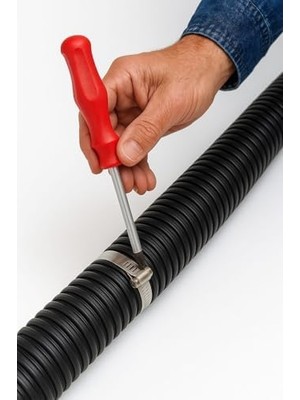 1 Adet Yıldız Tornavida,12 Adet Paslanmaz Çelik Hortum Kelepçeleri Sıralama Kiti, 1/4-2 Inç (6-51 Mm) Ayarlanabilir Solucan Dişli Boru Hortum Kelepçesi Yakıt Hattı, Sıhhi Tesisat, Otomotiv, Bahçe, Tüp