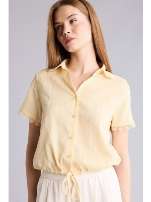 DeFacto Bebe Yaka Dokulu Gömlek H0208AX26SP