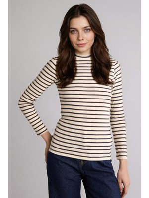 DeFacto Slim Fit Fitilli Kaşkorse Uzun Kollu Tişört H4442AX26SP