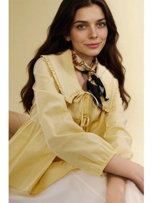 DeFacto Bağlamalı Poplin Gömlek Tunik H0279AX26SP