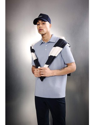 DeFacto Standart Fit Polo Yaka Sporcu Modal Kısa Kollu Tişört F9834AX26SP