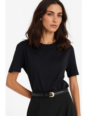 DeFacto %100 Pamuk Basic Tişört W9584AZ25AU