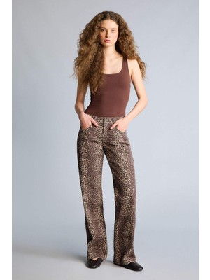 DeFacto Wide Leg Normal Bel Gabardin Pantolon H1860AX26SM