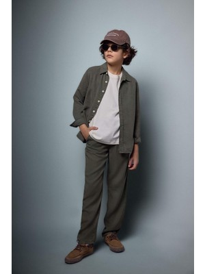 DeFacto Düz Paça Akışkan Kumaş Pantolon Erkek Çocuk G5009A826SP