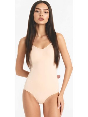 DeFacto Çıkarılabilir Pedli Ten Rengi Bodysuit Korse E4743AX25SM
