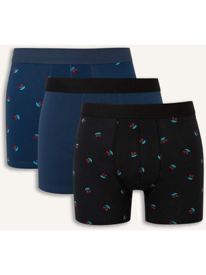 DeFacto Regular Fit Meyve Baskılı 3'lü Boxer G9374AX26SP