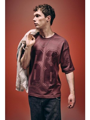 DeFacto Dokulu Boxy Fit Tişört G4263AX26SM