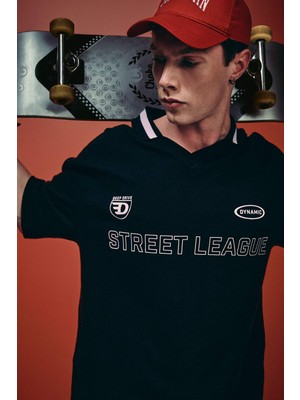 DeFacto Loose Fit Kısa Kollu Polo Tişört G4270AX26SM