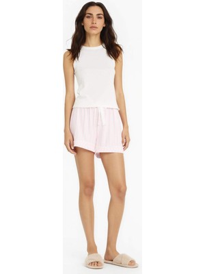 DeFacto Regular Fit Çizgili Şort Pijama Altı F6991AX25AU