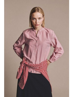 DeFacto Regular Fit Bisiklet Yaka Poplin Uzun Kollu Gömlek H1230AX26SP