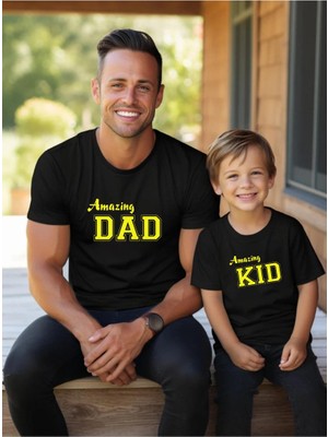 Tshirthane Amazing Dad Amazing Kid Baba Oğul Kız TEK ÜRÜN FİYATIDIR KOMBİN YAPMAK İÇİN EN AZ 2 ADET SEPETE EKLE