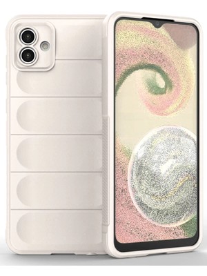 Akinco Samsung Galaxy A04 Kılıf Optimum Silikon - Krem