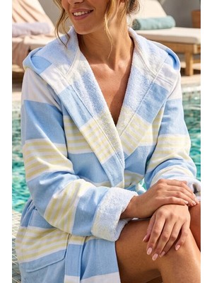 Daylife %100 Pamuk Gri Bornoz – Unisex, Yüksek Emiciliğe Sahip, Yumuşak Dokulu, Lüks Spa ve Otel Tipi Bornoz