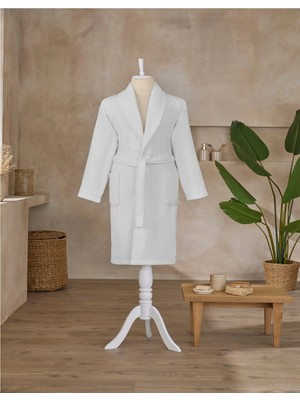 Özdilek Battal Boy Tek Bornoz Şalyaka-Classic Beyaz (3xl Beden)