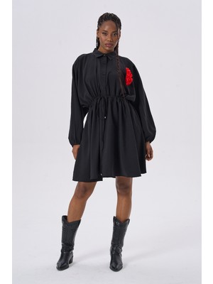 HANIQA Yumuşak Dokulu Günlük Rahat Şık Elbise