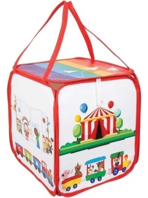 PremiumPort Renkli Oyuncak Sepeti, Pratik ve Şık Saklama Çözümü