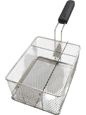 PremiumPort Uzunluk 26 Cm, En 20 Cm, Derinlik 12 Cm, Önden Kancalı Fritöz Sepeti