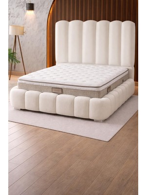 Mersanto Cenko Bazalı Yatak Seti – Modern Sandıklı Depolamalı Çift Kişilik Yatak