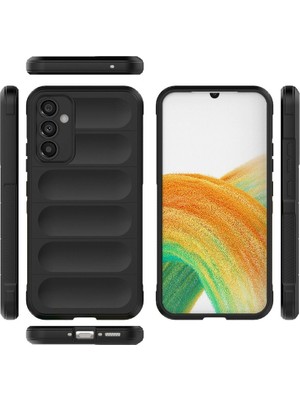 Akinco Samsung Galaxy M34 5g Kılıf Optimum Silikon - Siyah