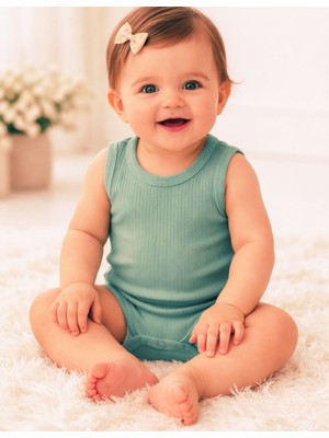 Organickid Serene Bebek Mavi Atlet Body