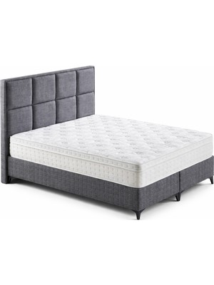 Mersanto Cano Bazalı Yatak Seti – Modern Sandıklı Depolamalı Çift Kişilik Yatak