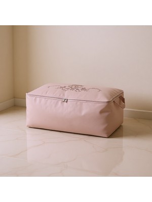 Madame Coco Pudra Renkli Çiçek Desen Baskılı Hurç 74x46x46 cm Polipropilen Malzemeden Üretim