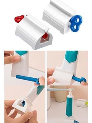 Adoz Shopping Çevirmeli Diş Macun Sıkacağı 1 Adet Diş Macunu Aleti Sıkma Aparatı 1420, Renkli, Standart