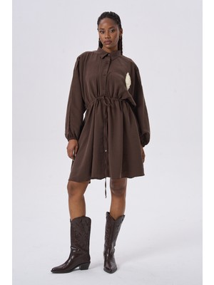 HANIQA Yumuşak Dokulu Günlük Rahat Şık Elbise