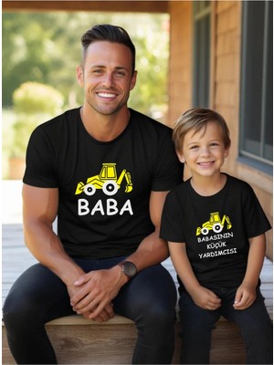 Tshirthane İnşaat Araçları Baba Oğul Kız (TEK ÜRÜN FİYATIDIR KOMBİN YAPMAK İÇİN EN AZ 2 ADET SEPETE EKLEYİNİZ)