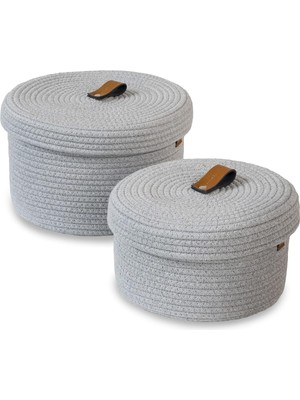 PremiumPort Çiftli Kapaklı Düzenleyici Sepet Seti, Şık ve Pratik Organizatör