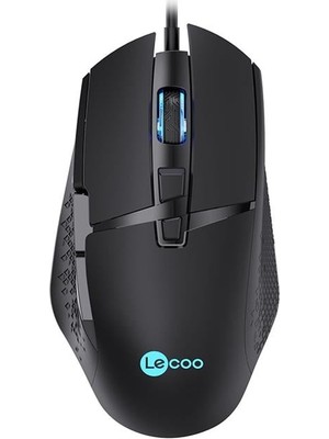 Pazarcan Lecoo MG1101 6400 DPI Kablolu Mouse 7 Tuşlu RGB LED Aydınlatma ile Oyun İçin İdeal