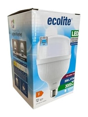 Adoz Shopping 28W LED Ampul (177W Eşdeğer) | 6500K Beyaz Işık | 3000 Lümen | E27 Duylu | Enerji Tasarruflu ve Uzun Ömürlü