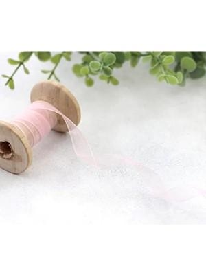 Esranın Dünyası 20 Metre Açık Pembe Organze Kurdele