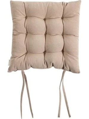 Esranın Dünyası Sütlü Kahve Renkli Sandalye Minderi - 50X50 cm