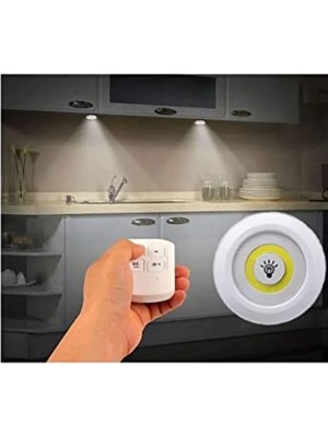 Esranın Dünyası Uzaktan Kumandalı 3'lü Spot LED Lamba, Kablosuz Pilli Işıldak